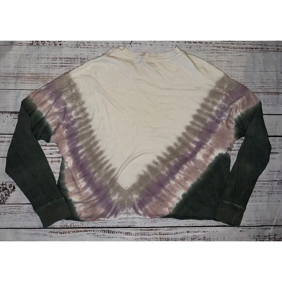 Daydreamer Tie Dye Long Sleeve in Dusty Rose Women's Size Large L *FLAW* - Picture 6 of 7